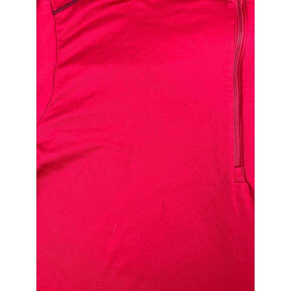 Adidas ClimaWarm Red Quarter Dip Pullover Mens Size XL - Picture 3 of 6